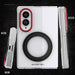 Samsung Galaxy Fold 8 Case Clear Red MagSafe