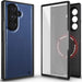 Samsung Galaxy Z Fold 7 Leather Case Blue with MagSafe
