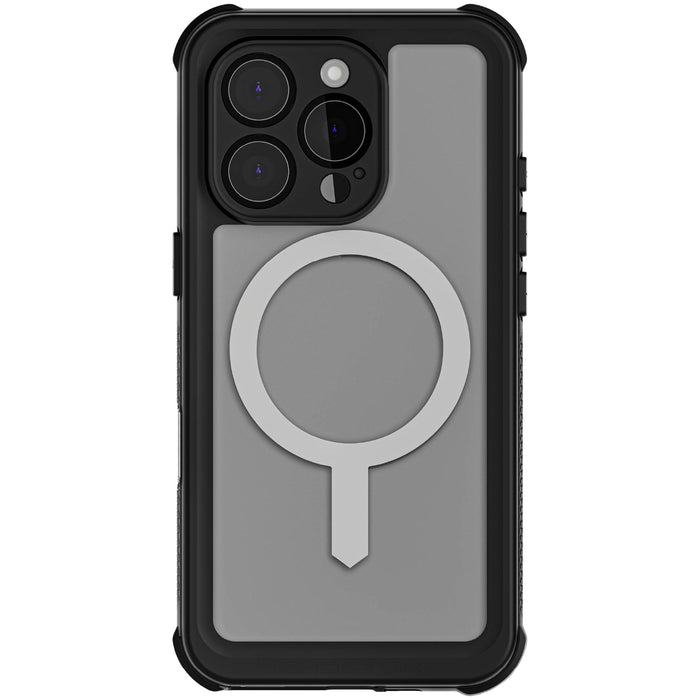 Waterproof iPhone 16 Pro MagSafe Phone Case with Holster Belt Clip Kickstand Screen Camera Lens Protector