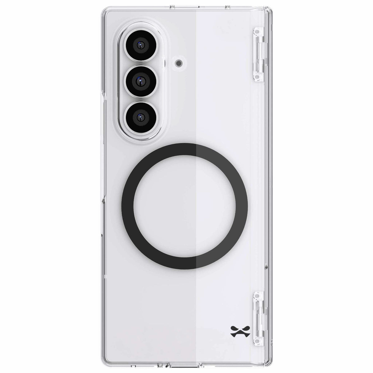 Samsung Galaxy Z Fold 8 Ultra Case Clear MagSafe Hinge Cover Black