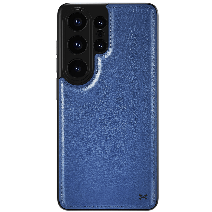 Samsung Galaxy S26 Ultra Leather Case Blue with MagSafe Magnetic 