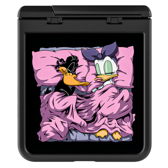 Galaxy Z Flip 7 Sleeping Together Plastic Edition by RX Strip Artist Artwork Protective Phone Case Limited Edition Collab Cover