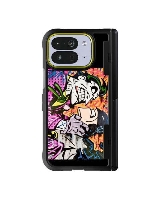 Pixel 10 Pro Fold Joker vs Batman - Spraypaint Case Phone Cover