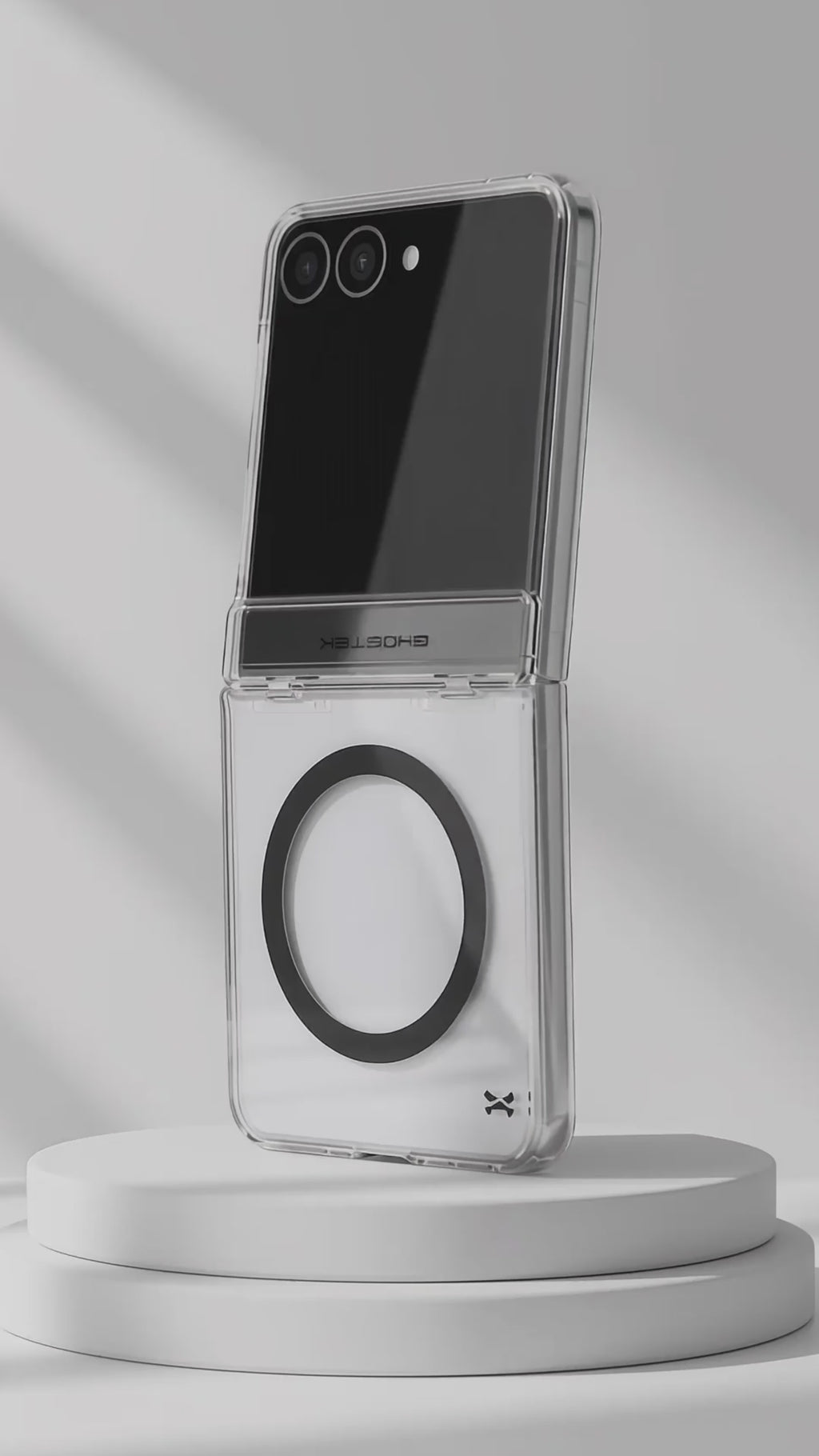 Galaxy Z Flip 8 Clear Case with MagSafe and Hinge Cover