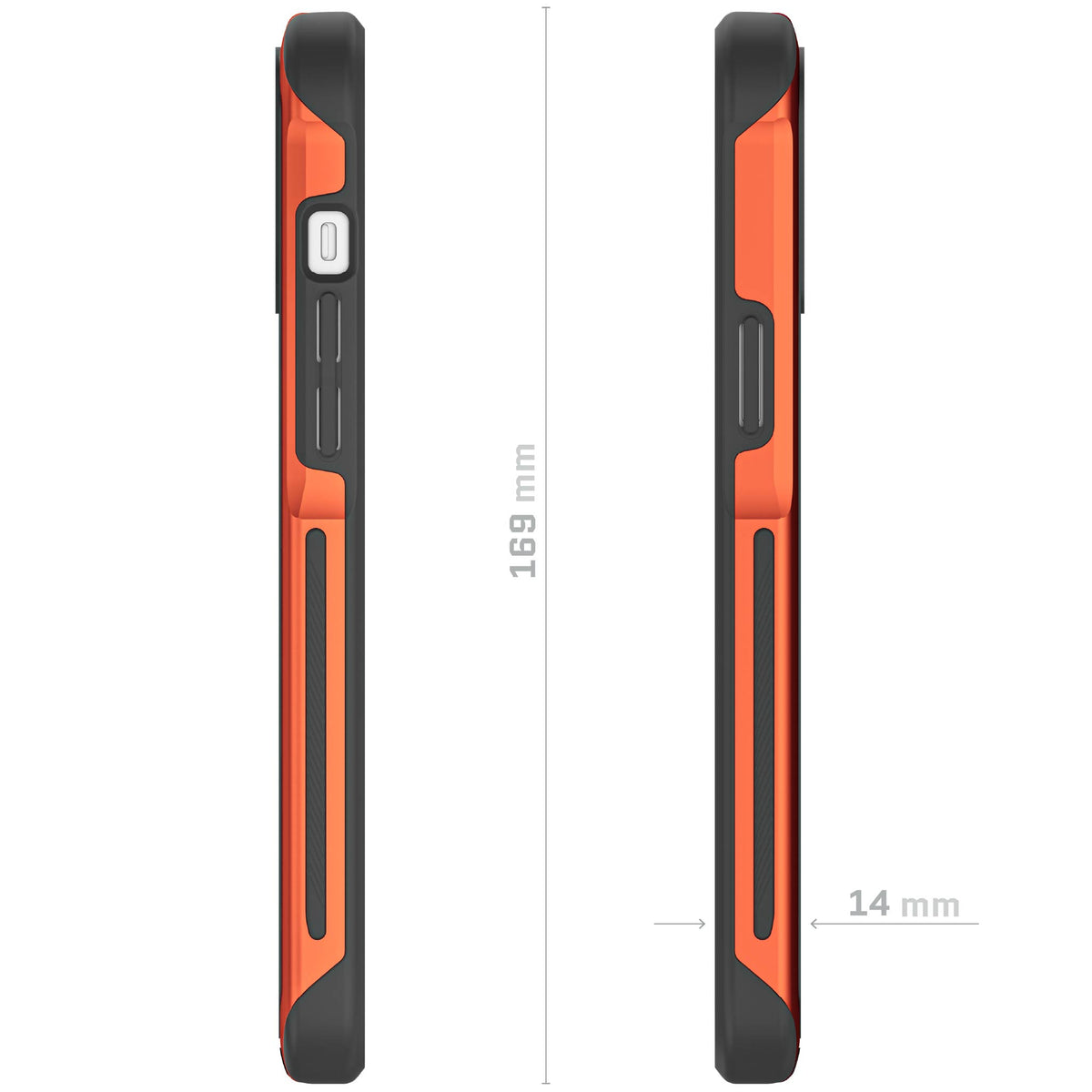 iPhone 14+ Case Orange MagSafe Fabric