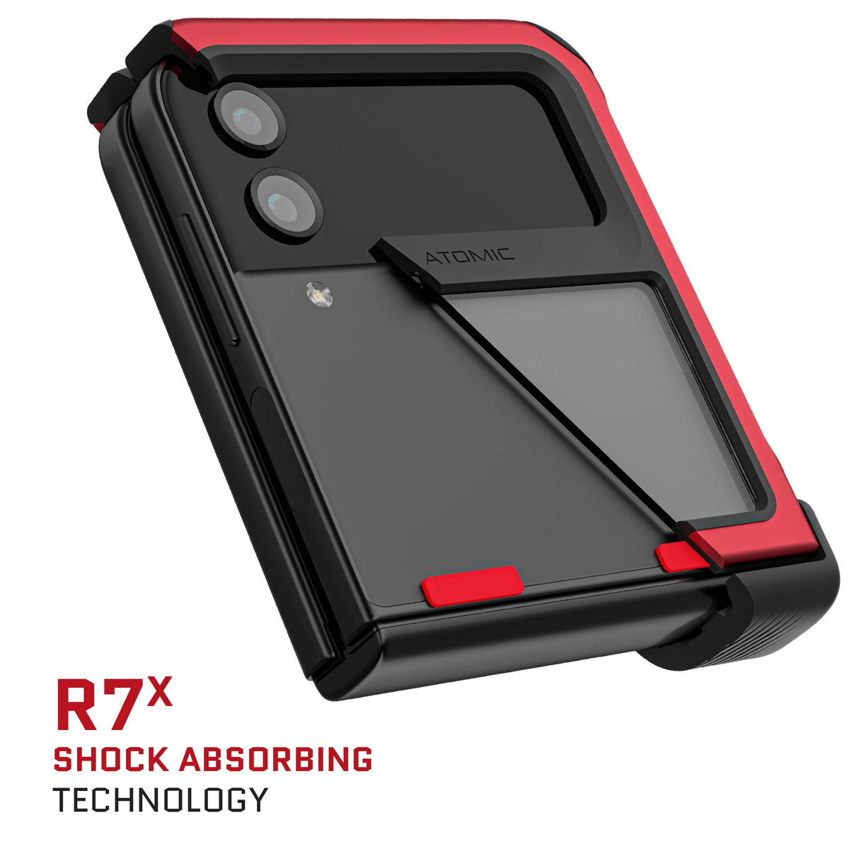 Samsung Galaxy Z Flip4 Case Red Metal