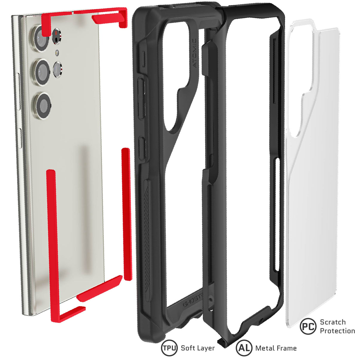 Samsung Galaxy S23 Ultra Case Black Cover