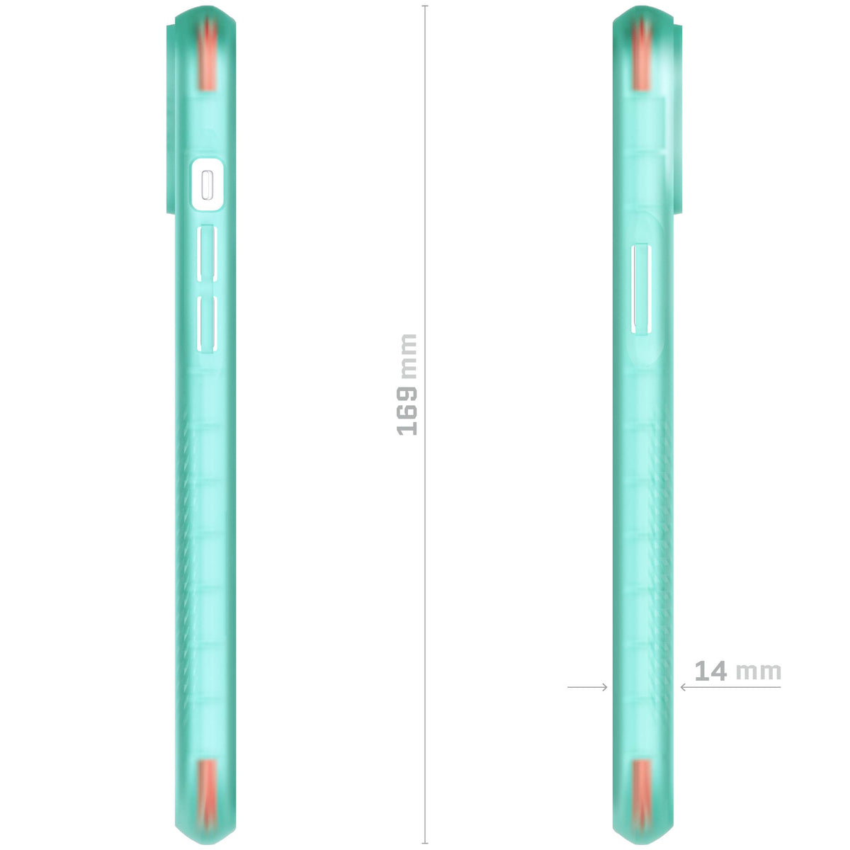 Teal iPhone 14 Plus Case Clear MagSafe