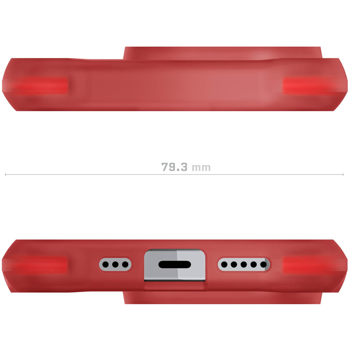 Pink iPhone 14Pro Case Clear MagSafe
