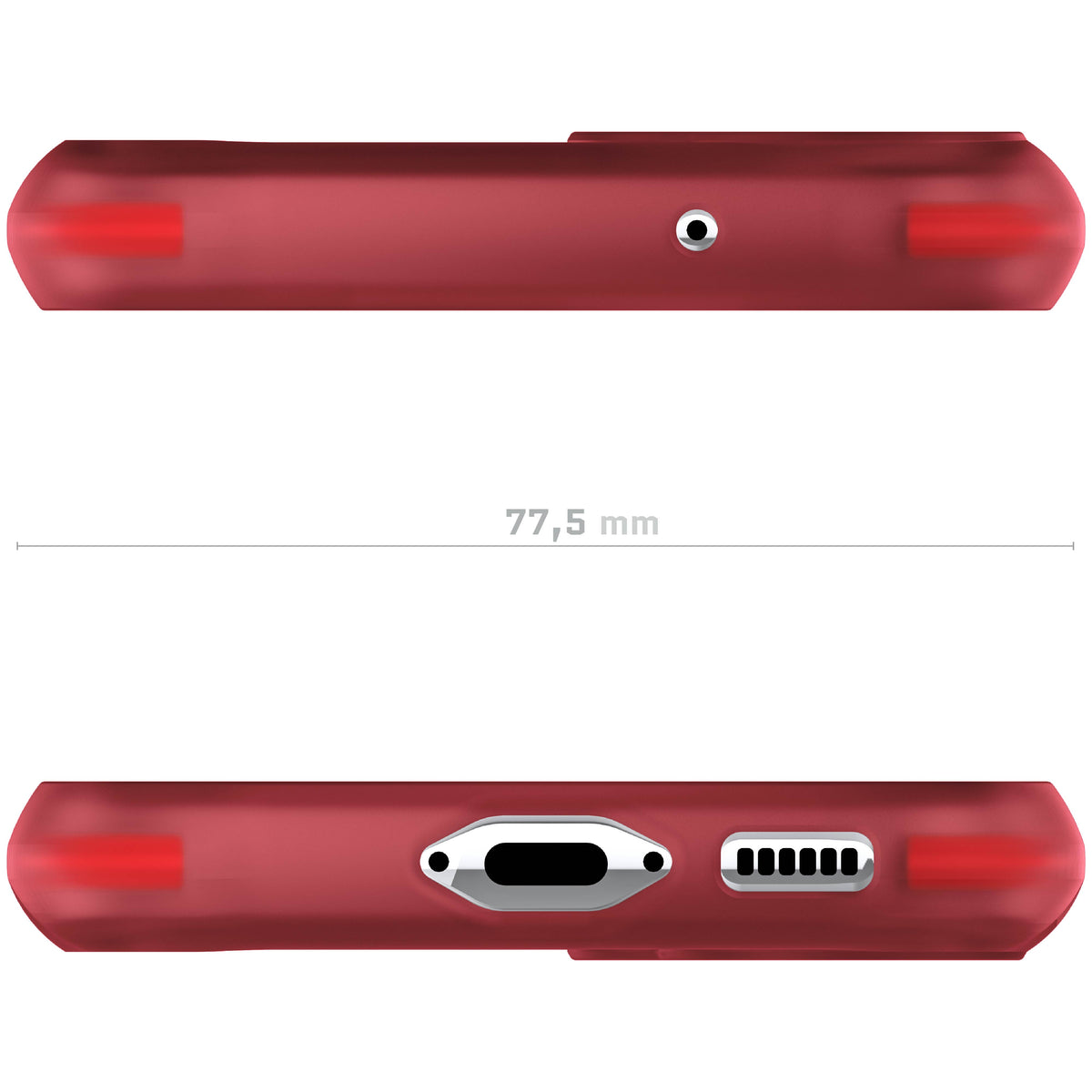 S23 Red Case Clear