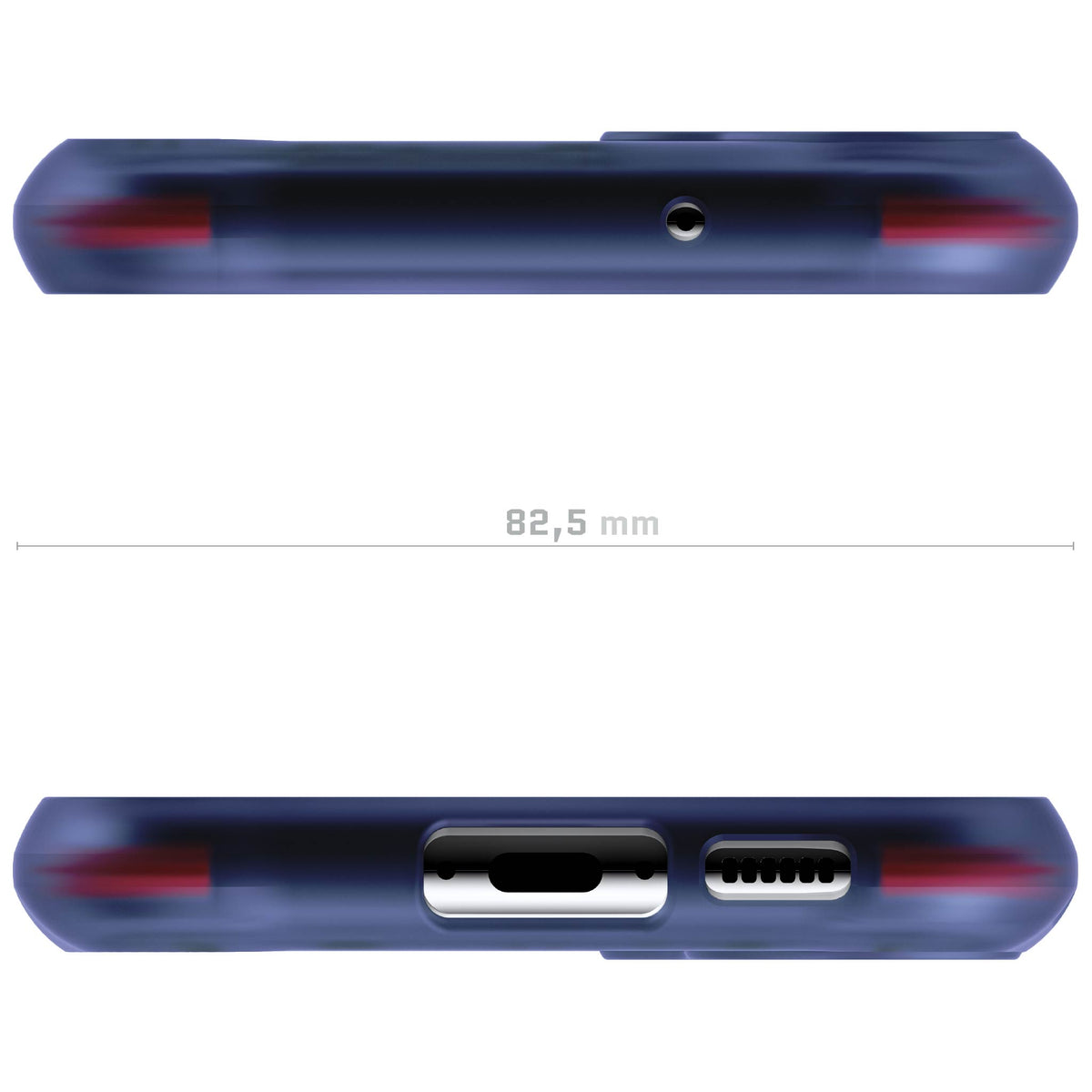 S23 Plus Blue Case Clear