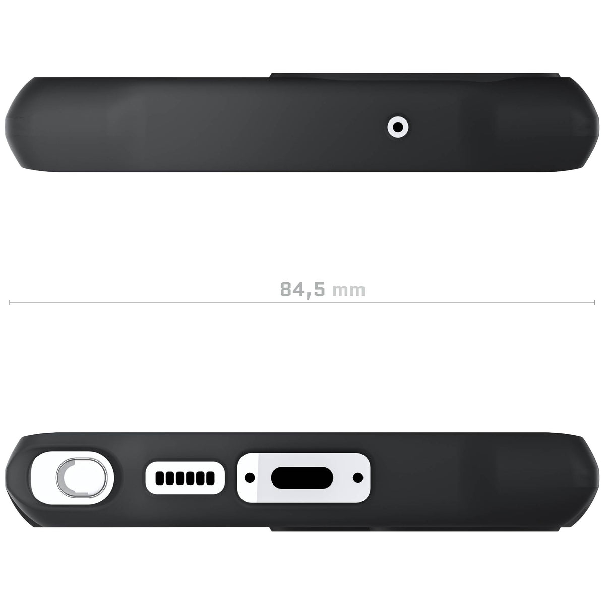S23 Ultra Black Case Clear